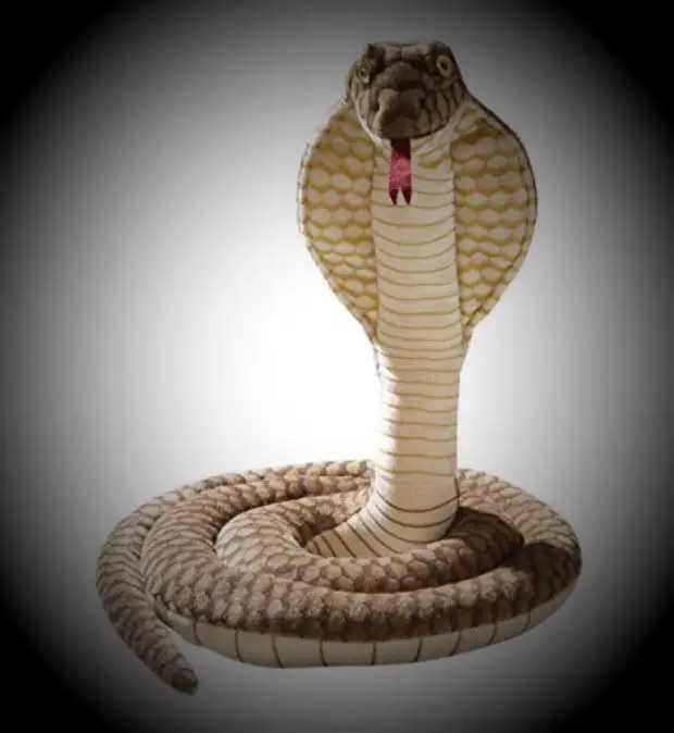 Змея кобра плюшевые игрушки Моделирование гигантский кальмар мягкие игрушки милые плюшевые игрушки-животные для детей Подарки для мальчиков и девочек