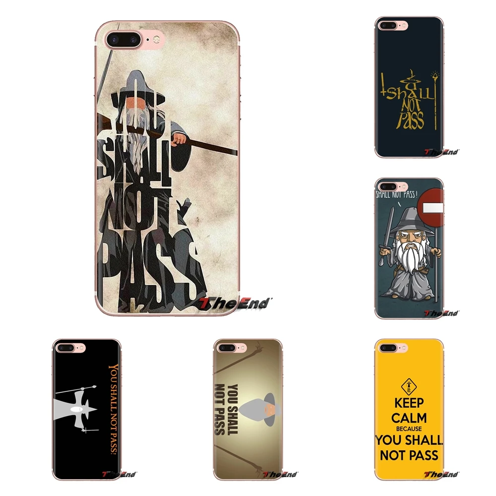 You shall not pass Lord of Rings For Samsung Galaxy S2 S3 S4 S5 MINI S6 S7 edge S8 S9 Plus Note 2 3 4 5 8 Coque Fundas TPU Cases |