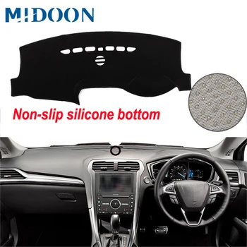 

MIDOON Car Auto Inner Dashboard Cover Dash Mat Cape Carpet 2 Layers For Ford Fusion / Mondeo 2013 2014 2015 2016 2017 2018 2019