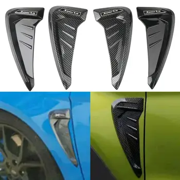 

2Pcs Car Styling Side Fender Air Vent Trim Covers Shark Gills Decoration Sticker Durable Beautiful Decor Car Side Vent Sticker
