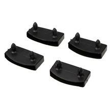 10Pieces Black Replacements Sofa Bed Slat Base Plastic Centre Caps or End Caps Holders Furniture Parts Inner Rubber Sleeve