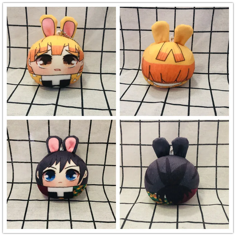 Demon Slayer Kimetsu no Yaiba, плюшевая кукла, Kamado Nezuko, мягкие брелки, игрушки для детей на день рождения, рождественский подарок, 8 см
