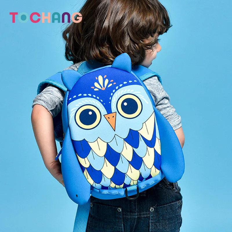 

Tochang Anti Lost CHILDREN'S School Bags Neoprene Kindergarten Backpack Cartoon Animal you er bao