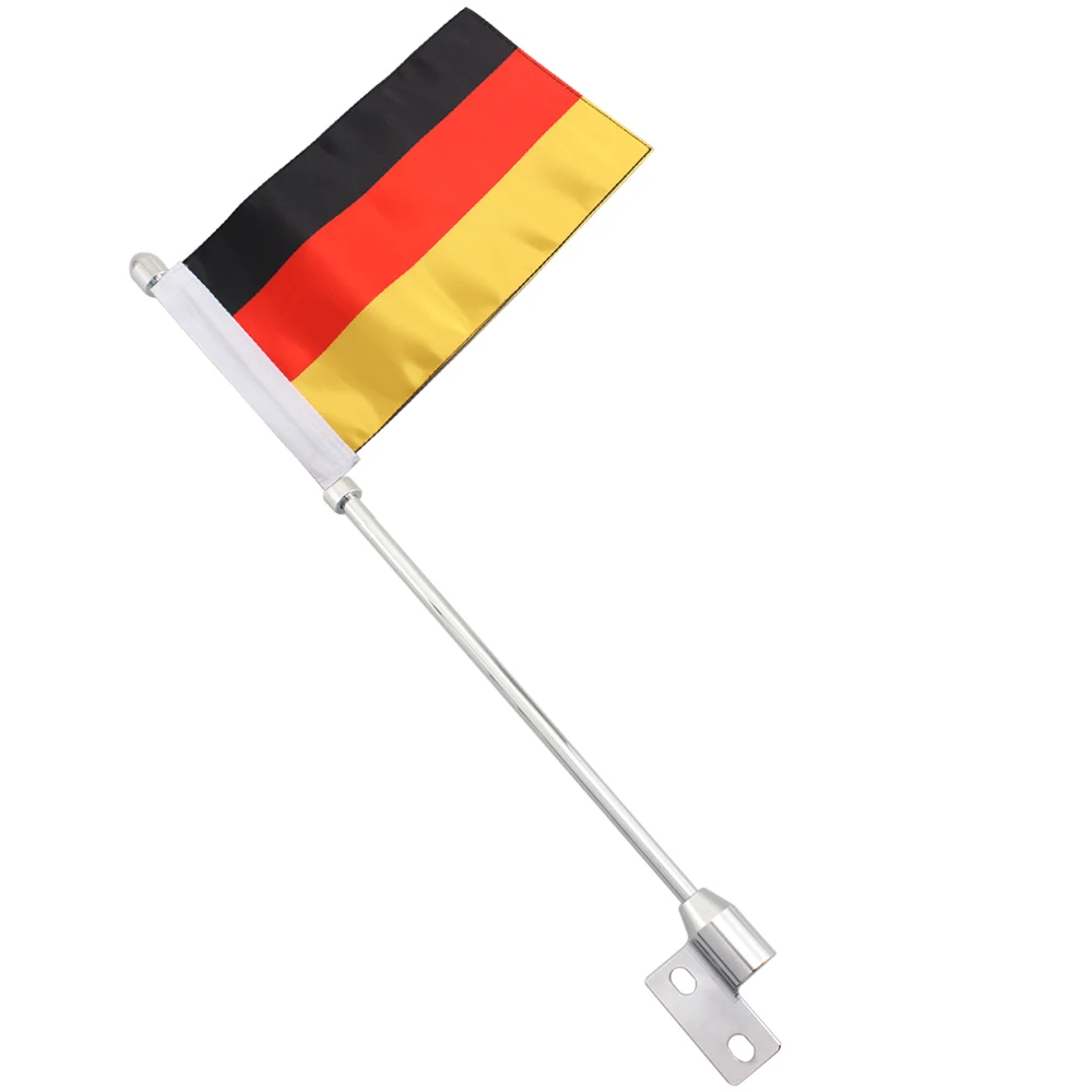 Gremen Flag Мотоциклетная багажная стойка для флага, хромированная мачта для индийского вождя, темная лошадь, Классическая винтажная - Цвет: Gremen Flag