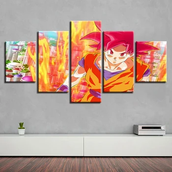 

Anime DIY Diamond Wall Painting Sticker Picture 5D Full Round Drill Dragon Ball Goku Cross Stitch Beadwork Home Decor Embroidery