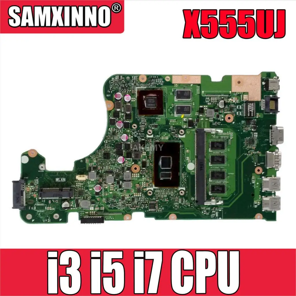 X555UJ REV: 2 0 материнская плата для ноутбука For Asus A555U K555U V555U X555U X555UF X555UQ с 4 Гб RAM I3 6100 i5