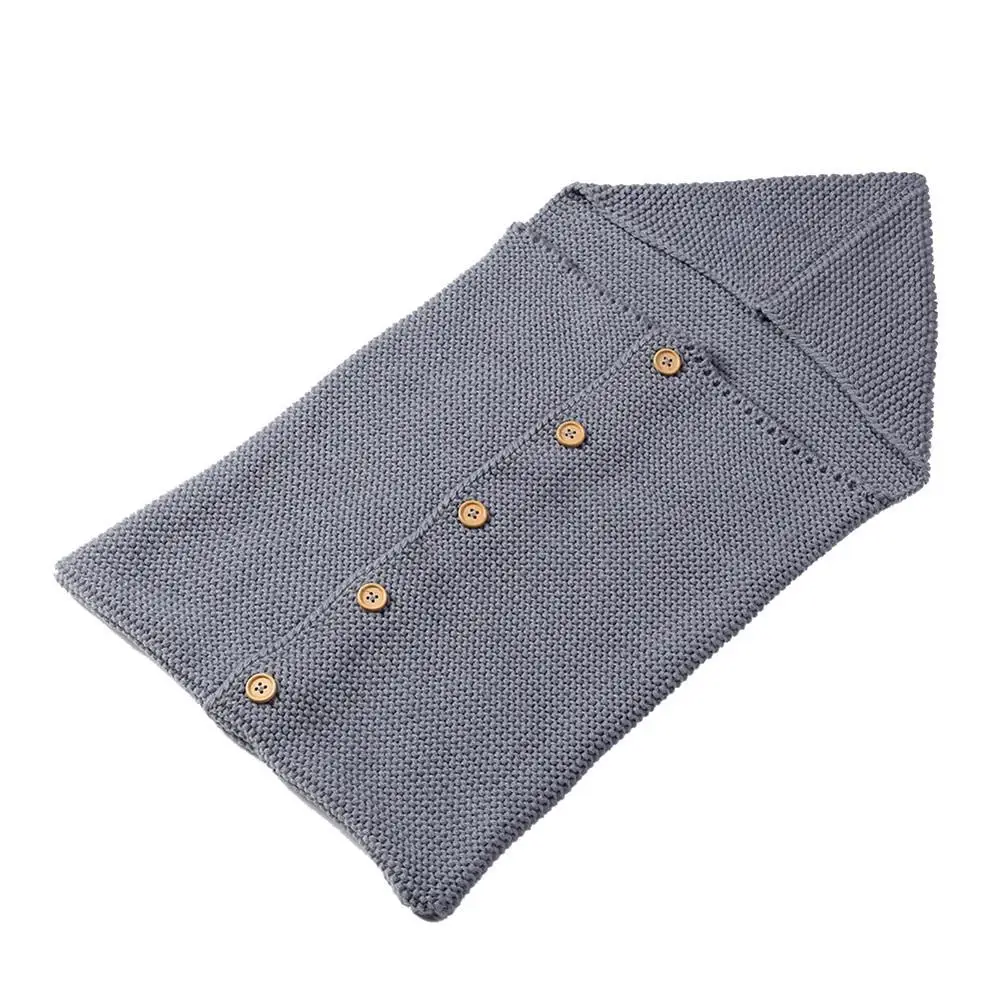 Kidlove Baby Button Hooded Breathable Soft Warm Kick Proof Swaddle Sleeping Bag