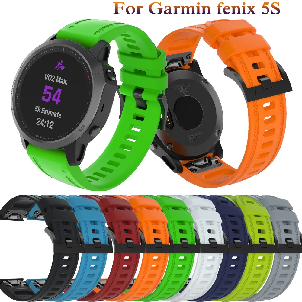 Новый модный силиконовый браслет 20 мм для Garmin Fenix 5S GPS смарт-ремешок часов с