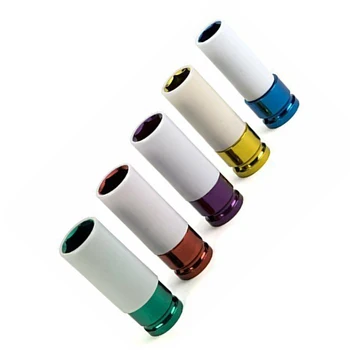 

5pcs Wheel Pneumatic Wrench Tire Screw Hex Sleeve With Covers Set Accessories