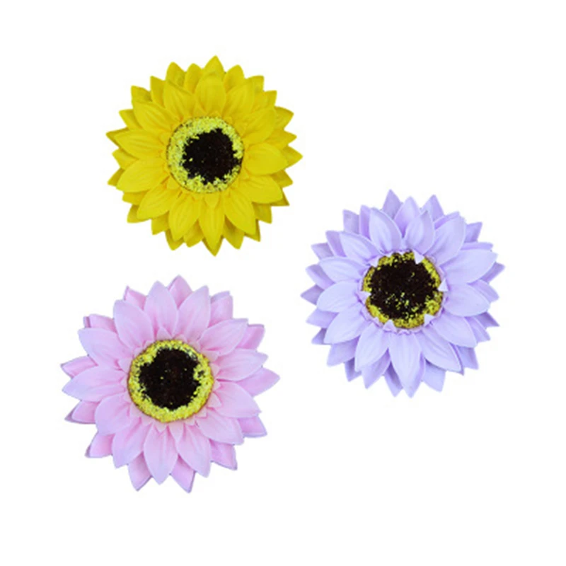 

25Pcs Sunflower Soap Flower Head Bouquet Gift Box Decor with Soap Flower DIY Wedding Christmas Home Decor Flower Shop Supplies
