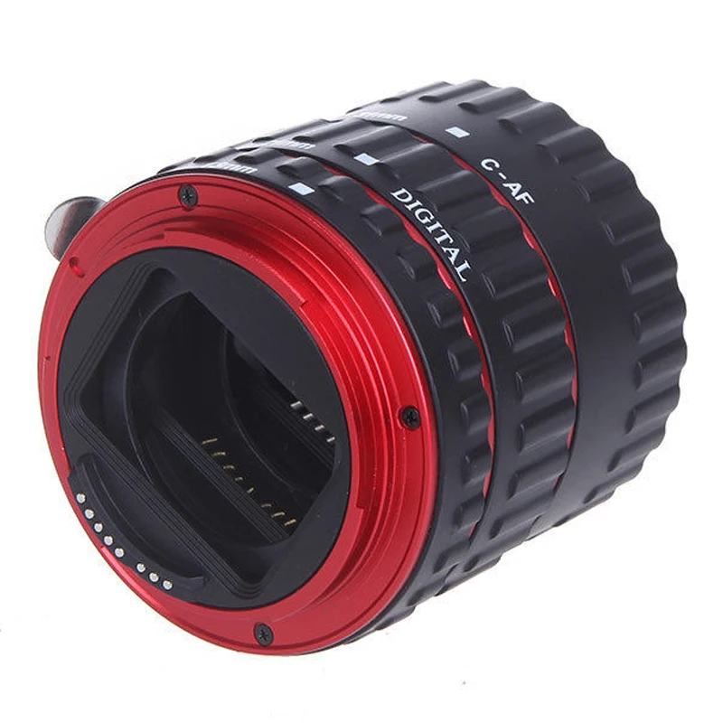 Ttl Автофокус AF макро Удлинительное Кольцо для объективов EF EF-S Canon красный