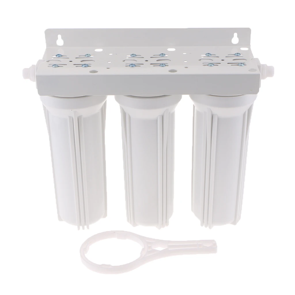 3 stage whole house sediment block activated carbon filter dechlorinator, water softener replacement parts 1/2inch dia