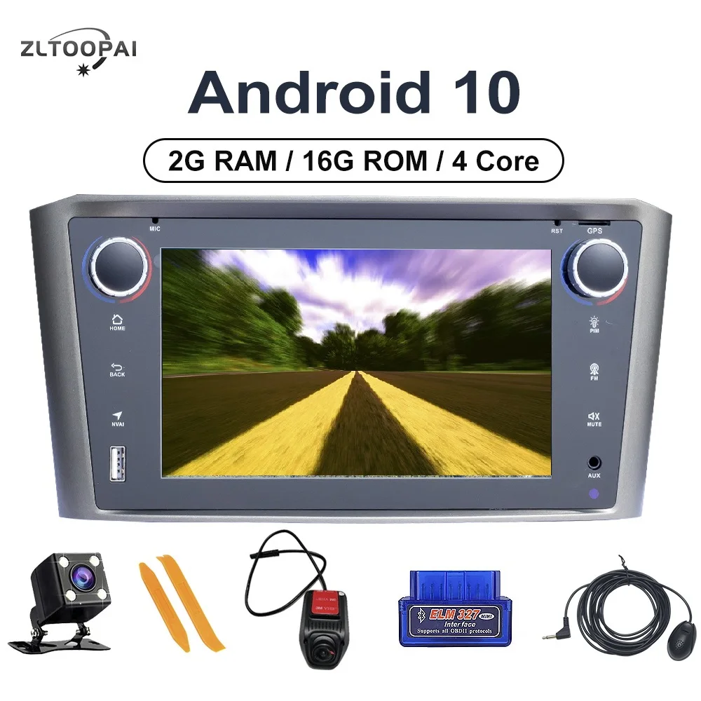 ZLTOOPAI Android 10 0 автомобильное радио автомобильный мультимедийный плеер для Toyota Avensis
