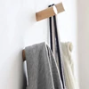 Wood Clothes Hanger Wall Mounted Coat Hook Decorative Key Holder Storage Hanger Bathroom Rack 4