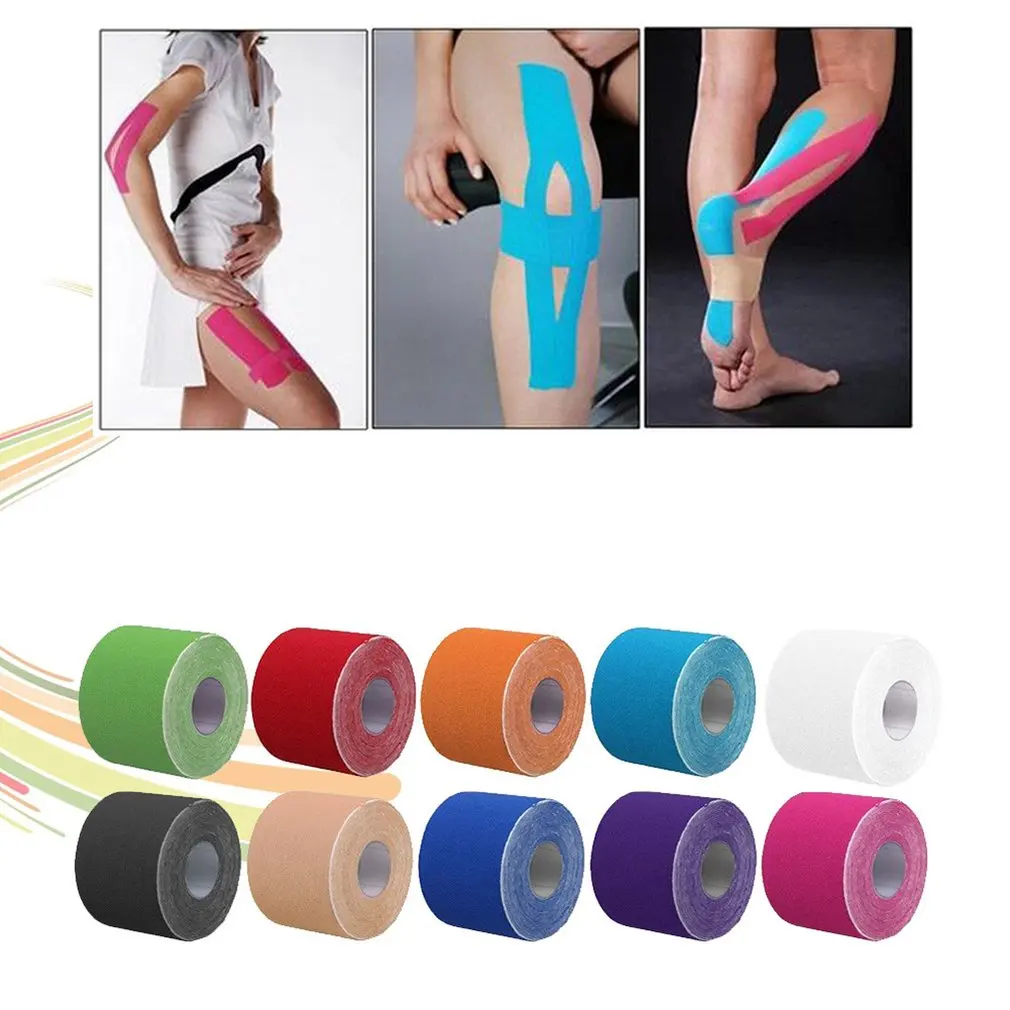 Kneepad Elbow Wrist Movement Elastic Oversized Elastic Tape Muscle Cloth Sports Bandage Sports Muscle Stickers
