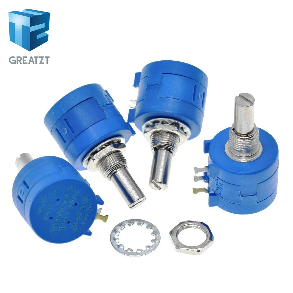 Многоповоротный потенциометр GREATZT 3590S 500 1K 2K 5K 10K 20K 50K 100K ом регулируемый резистор