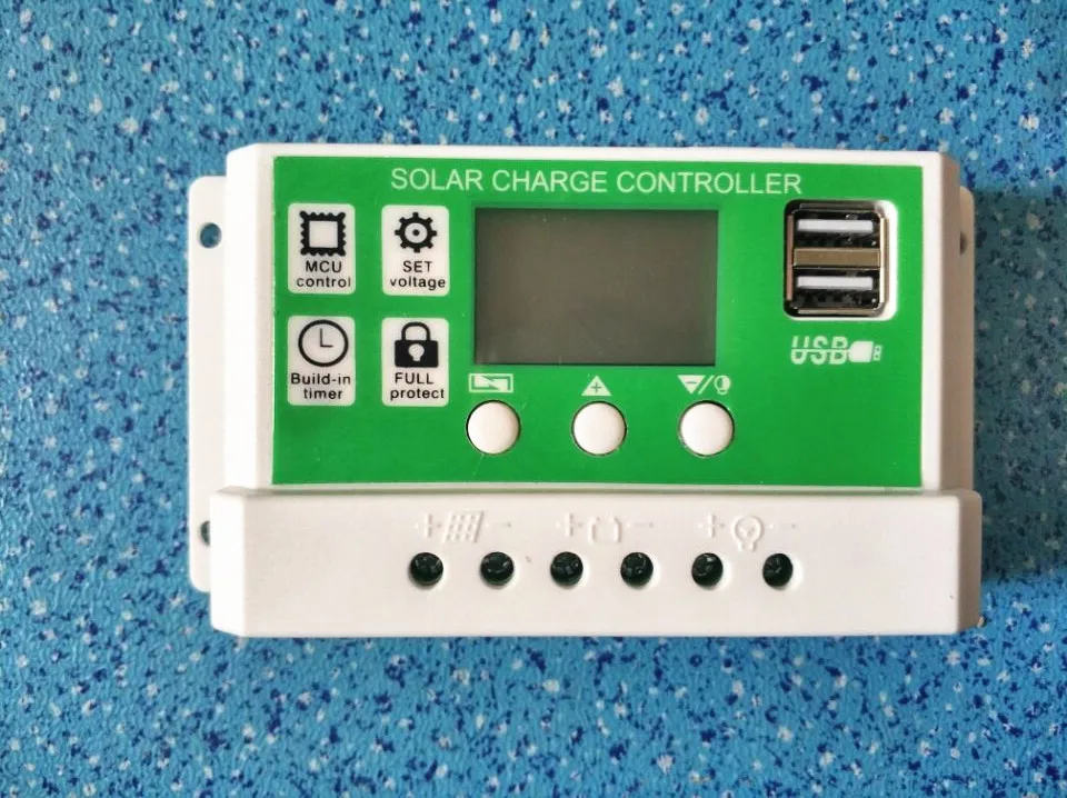 Зеленый корпус белый корпус 12V20A литиевая свинцово-кислотная Батарея Солнечный контроллер ШИМ разрядный Солнечный контроллер
