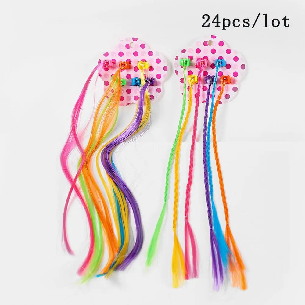 Hair braid 1 24 шт./компл. инструмент для плетения кос Инструмент зажимы для нарисованной длинноволосой девочкой, украшения в виде лап с плетение, косички, волосы парик розовый парик хвостик волос твист оплеточная машина - Цвет: Hair braid 1