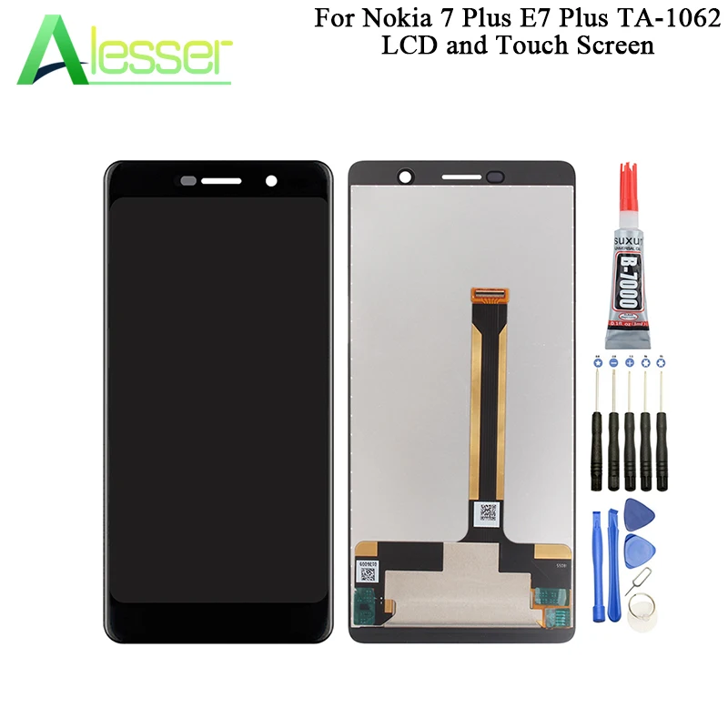 Alesser для Nokia 7 Plus LCD E7 дисплей сенсорный экран дигитайзер TA 1046 1055 1062 +