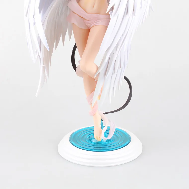 New figurine skytube Shining Ark anime Figure Seraphim Sakuya Sexy Angel Action figure feather ver PVC 35cm collection model (1)
