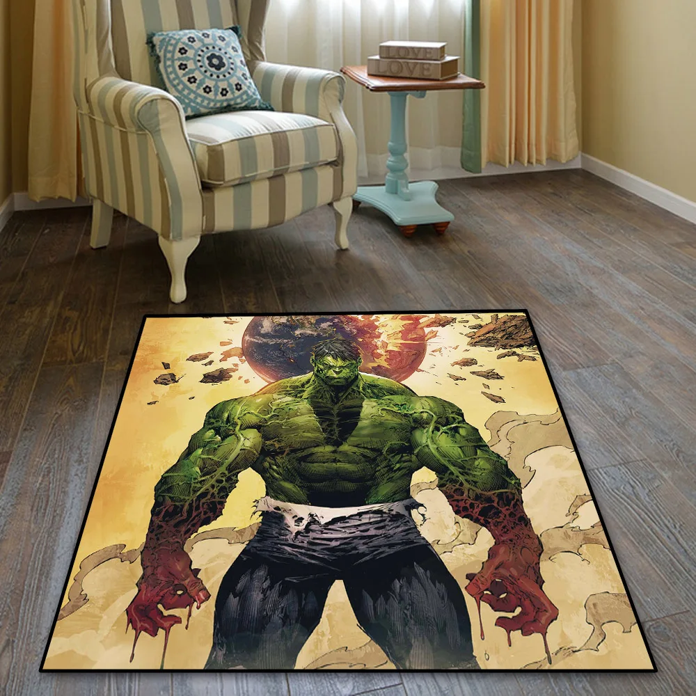 Большой коврик Marvel, Мстители, Халк, герой, коврик для дома, отеля, гостиной, противоскользящий, косплей