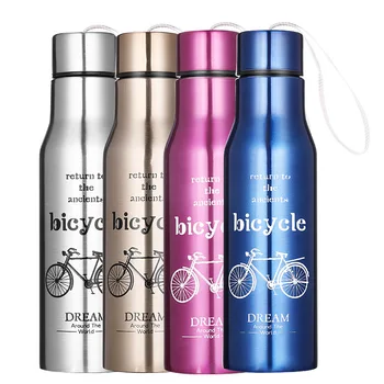 

Custom Logo 17oz Single Wall Stainless Steel Water Bottle With Rope BPA Free