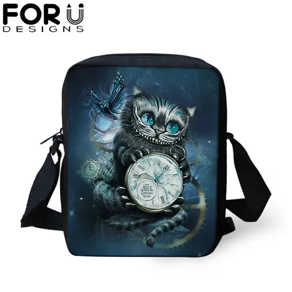 CDGX1408E FORUDESIGNS/3 шт./компл. Школьная Сумка подростковая Готическая колдовская кошка школьный рюкзак для девочек Детская сумка для книг рюкзак для путешествий Подарок - Цвет: CDGX1408E