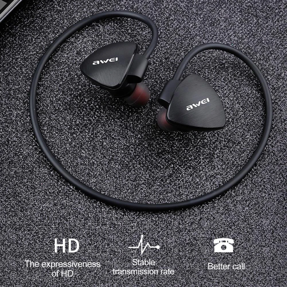 Wei A847BL Auriculares deportivos compatibles con Bluetooth, cascos de música para correr montados en la parte trasera, intrauditivos con HiFi, Auriculares deportivos|Auriculares y audífonos| - AliExpress