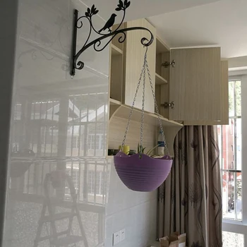 

2 Wall Hanging Flower Stand Outdoor Balcony Hanging Basket Stand Hanging Orchid Bracket Hanging Flower Basket