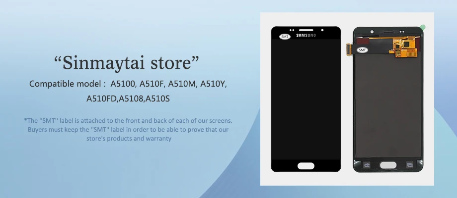 AAA+ качественный ЖК-дисплей для samsung A5, A510, A510F, A510M, SM-A510F, сенсорный экран, дигитайзер, Замена ЖК-дисплея