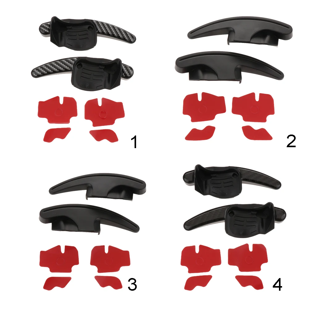 2 Pieces Car Steering Wheel Shift Paddle Shifter Trim Cover for VW Golf 6GTI R20 Scirocco CC