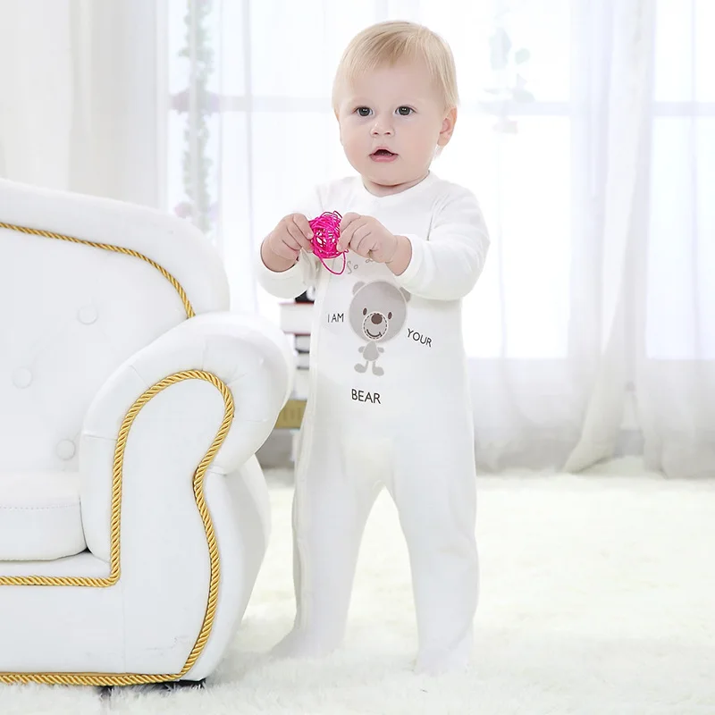 2019 осенний Детский комбинезон для мальчика; богемный комплект, Roupa De Новорожденные малыши комбинезон с длинным рукавом 100% хлопковые пижамы