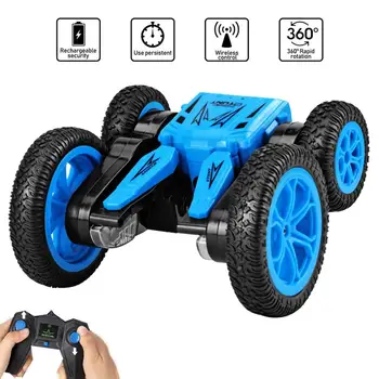 

JJRC Q71RC Cars 2.4GHz Off Road Remote Control Stunt Tumbling Truck Double Sided Drive Flips Off Road Cars with Cool LED Light