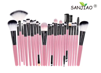 

25 pcs Makeup Brushes Professional Natural Make Up Brushes Set Foundation Powder Contour Eyes Blending Beauty Cosmetic