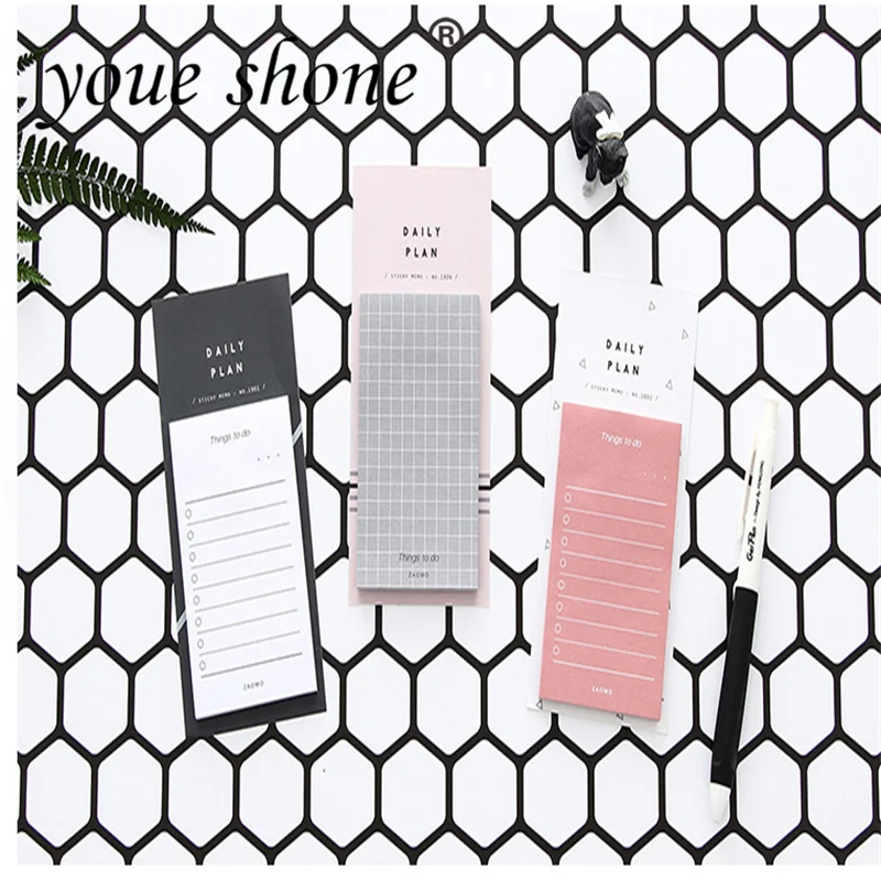 

1PCS/ 50sheets Daily To Do Notebooks Mini Portable Notepad Learning Office Supplies Retail Wholesale Size 15 * 7cm YOUE SHONE