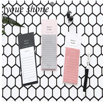 

1PCS/ 50sheets Daily To Do Notebooks Mini Portable Notepad Learning Office Supplies Retail Wholesale Size 15 * 7cm YOUE SHONE