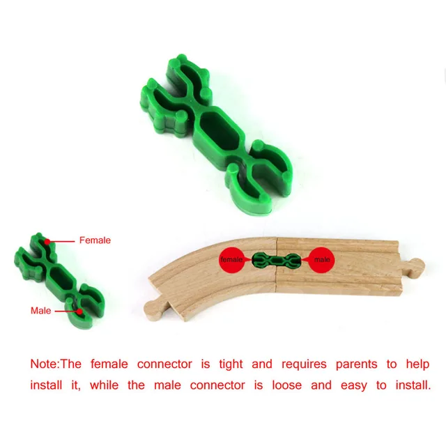 Wooden Track Railway Toys Beech Wooden Train Track Parts Accessories Fit Biro All Brands Wood Track Educational Toys for Kids 3