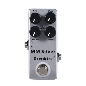 

MOSKY MM Silver Electric Guitar Overdrive Effect Pedal Full Metal Shell True Bypass