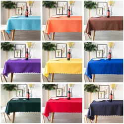 Hotel Restaurant Banquet Tablecloth Solid Color Dining Table White Rectangular Polyester Conference Cloth Tablecloth Hotel Restaurant Banquet Tablecloth Solid Color Dining Table White Rectangular Polyester Conference Cloth Tablecloth