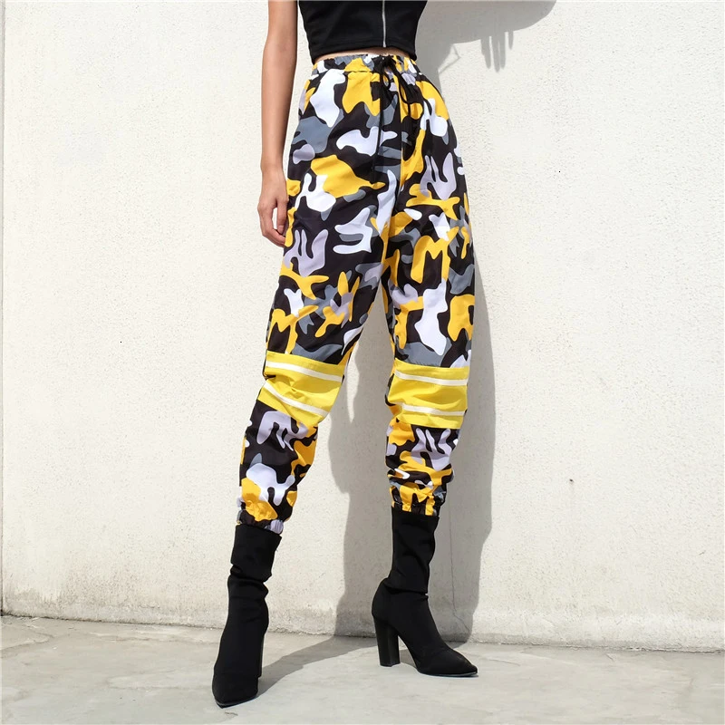 2019 Nieuwe Mode Pocket Broek voor vrouwen Lente камуфляжная уличная карго Broek BF Harajuku Хип Хоп унисекс Harembroek