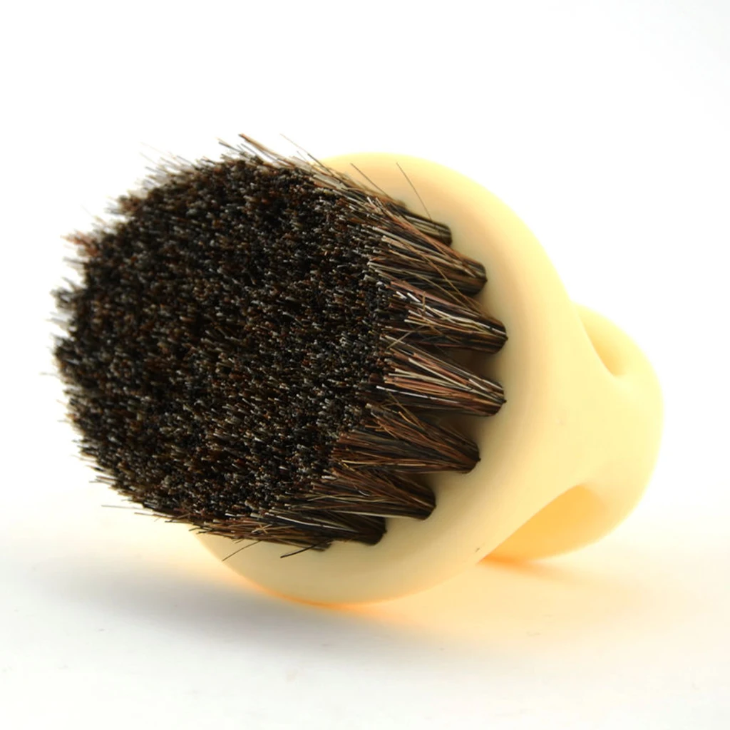 Beard Brush With Nylon Bristle For Men's Mustache Styling and Shaping