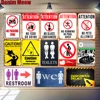 30x20cm Restroom Plaque Caution Vintage Metal Tin Signs Home Bar Pub Decorative Plate Toilets Wall Stickers WC Art Poster N225 ► Photo 1/6