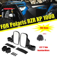 UTV 1,7" 2" MirrorsSide зеркала заднего вида w/ заклёпки для Can Am Maverick X3 для Polaris RZR 800 900 1000 RZR PRO XP