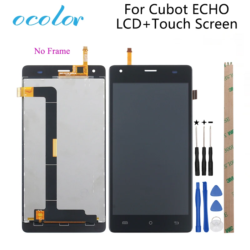 Ocolor для Cubot ECHO ЖК-дисплей и кодирующий преобразователь сенсорного экрана в сборе Замена с инструментами и клеем для Cubot ECHO Phone