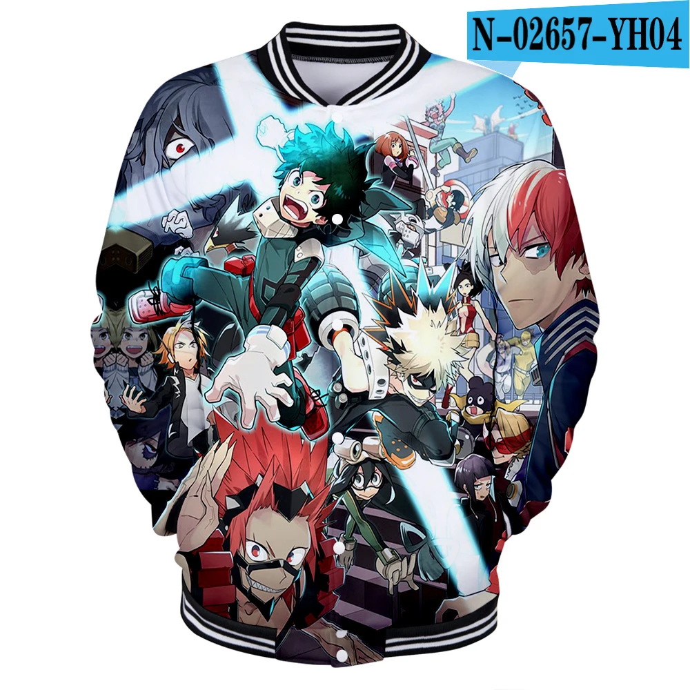Dabi My hero Academy куртка Аниме рубашка японская толстовка с 3d принтом bakugo Косплей куртка герой Academy костюм для молодых - Цвет: YH04-1-2