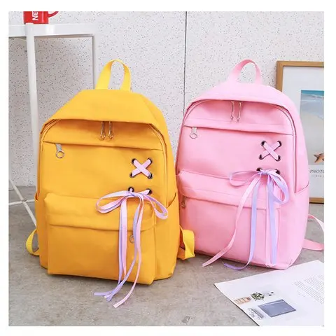 

2019 New Style College Style Backpack Casual Four-piece Set Travel Bag