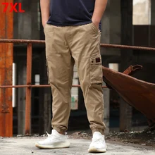 Spring and Autumn Harlan overalls men's youth large size trend cargo pants multi-pocket sports trousers