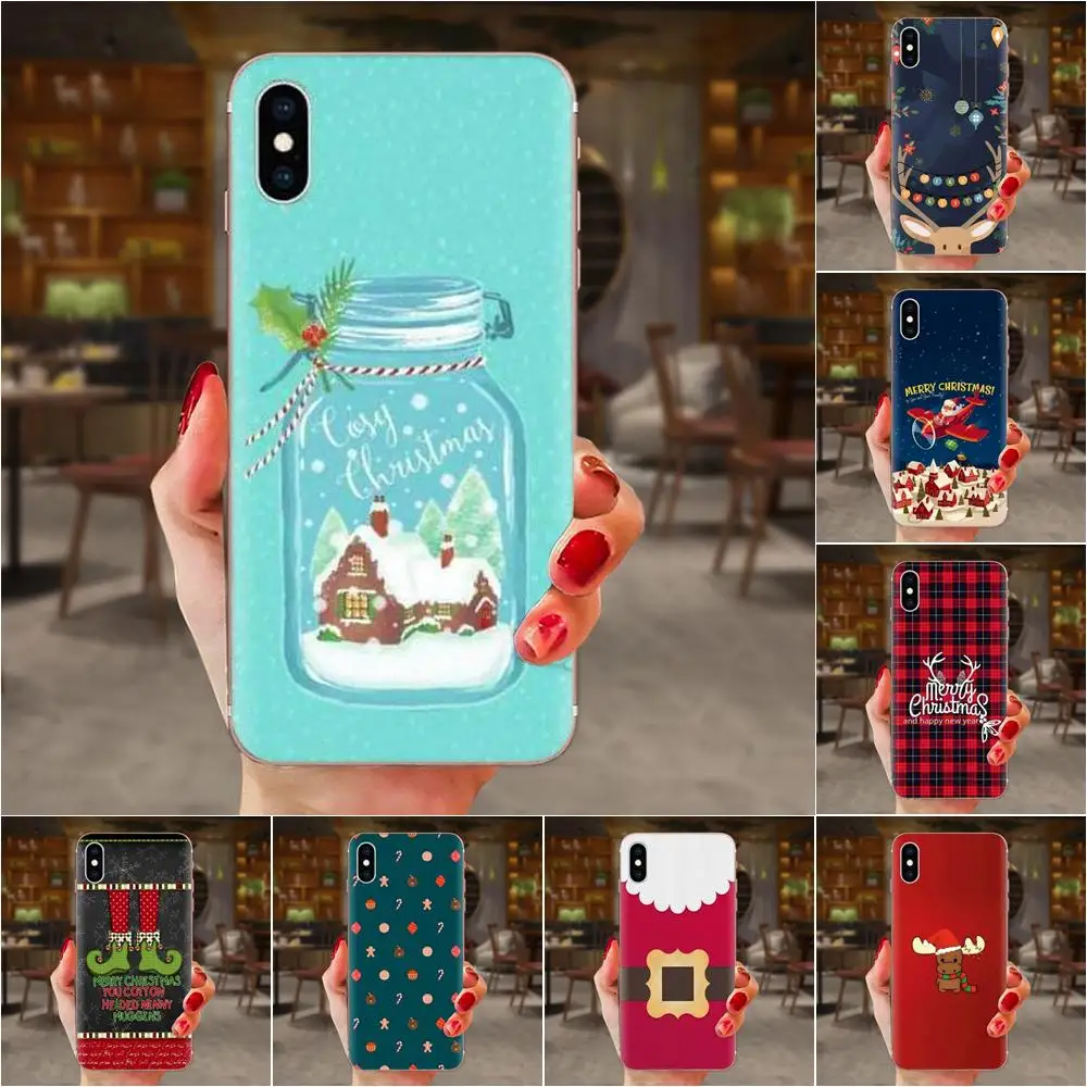 Прозрачная мягкая оболочка Рождество год для huawei Nova 2 V20 Y3II Y5 Y5II Y6 Y6II Y7 Y9 G8 G9 GR3 GR5 GX8 Prime