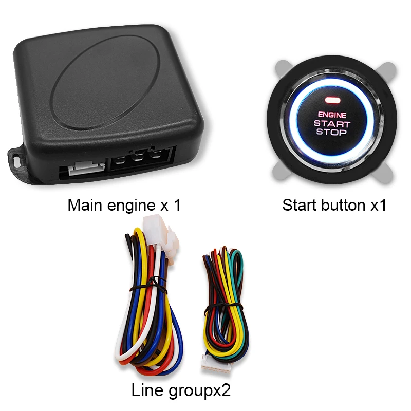 Arranque de un botón para coche, sistema de reacondicionamiento de llave de arranque, antirrobo, Universal
