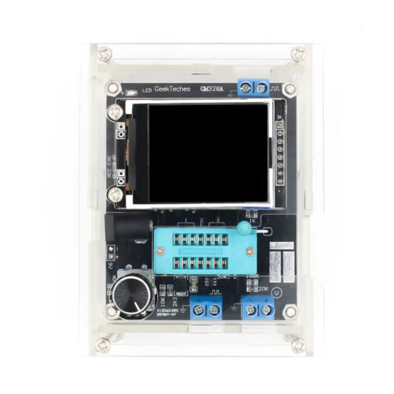 Топ GM328 Транзистор тестер DIY Kit Полный Собранный диод емкость измеритель напряжения+ DIY акриловый чехол